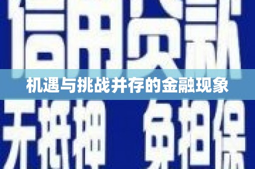 双溪机遇与挑战并存的金融现象