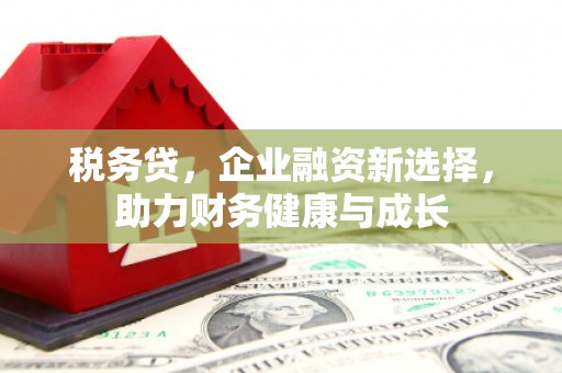双溪税务贷，企业融资新选择，助力财务健康与成长